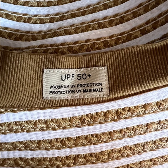 ERIC JAVITIS “Squishee” Natural Straw White Ribbon UPF 50+ Packable Bucket Hat main image 6